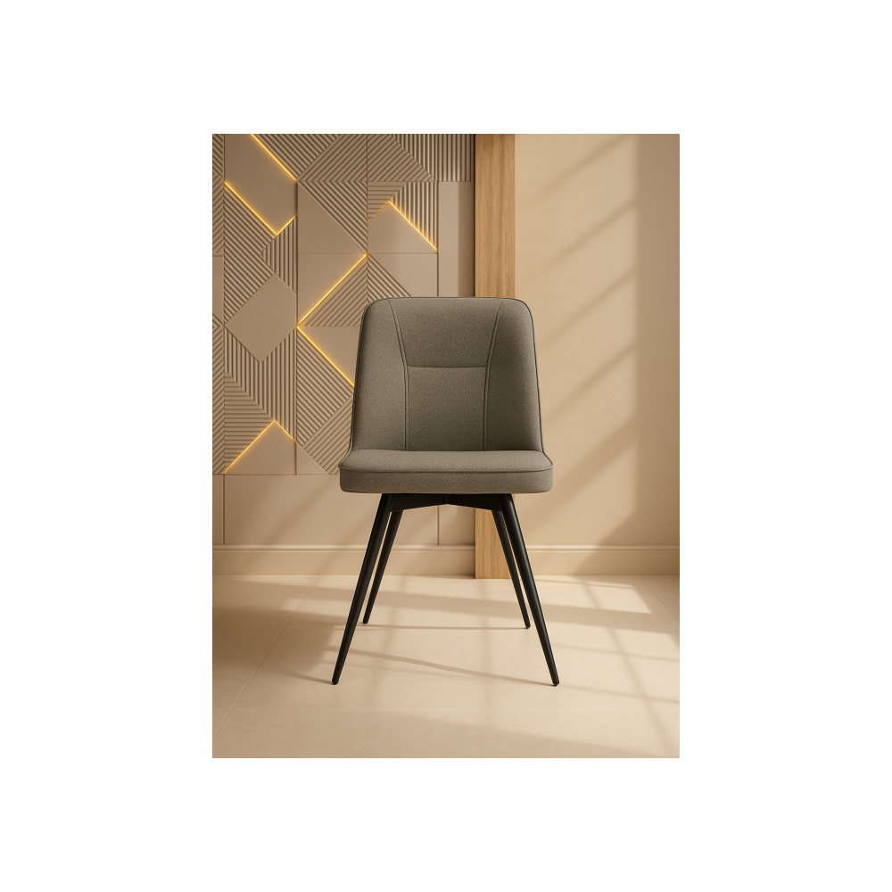 Стул на металлокаркасе Texas 3 поворотный светло-серый / черный Стул на металлокаркасе Texas 3 поворотный светло-серый / черный