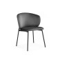 Стул на металлокаркасе Рикко темно-серый (H-15) / черный