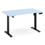 Компьютерный стол Маркос 140х80 голубой / черный