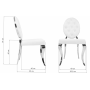 Стул на металлокаркасе Odda белый