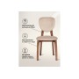 Стул деревянный Вакимо ткань tenerife beige / миланский орех