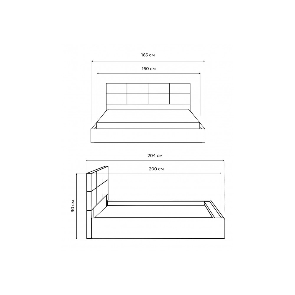 Кровать Манака 160х200 бежевая Кровать Манака 160х200 бежевая