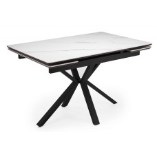 Керамический стол Старлайт 120(180)х80 snow alpin / черный