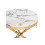 Журнальный стол Monika 50х55 marble / gold