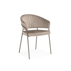 Стул на металлокаркасе Лео светло-коричневый (H-61) / коричневый