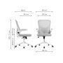 Офисное кресло Konfi dark gray / white
