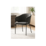Стул на металлокаркасе Kortni dark grey / black