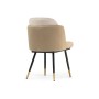 Стул на металлокаркасе Penelopa beige / light beige / black / gold