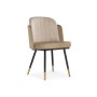 Стул на металлокаркасе Penelopa beige / light beige / black / gold
