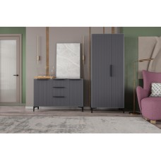 Готовая гостиная Иадама графит / графит софт комплектация 3