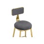 Барный стул Persi dark gray / gold