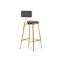 Барный стул Persi dark gray / gold