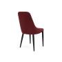 Стул на металлокаркасе Kora wine red / black