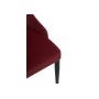 Стул на металлокаркасе Kora wine red / black