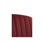 Стул на металлокаркасе Kora wine red / black