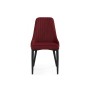 Стул на металлокаркасе Kora wine red / black