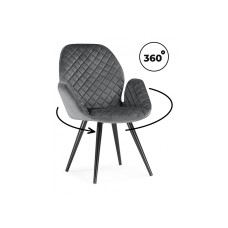 Стул Муат поворотное графитовый / черный Стул Муат поворотное графитовый / черный