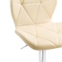 Барный стул Trio beige / chrome