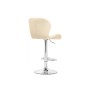 Барный стул Trio beige / chrome