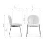 Стул на металлокаркасе Kalipso 1 white / black