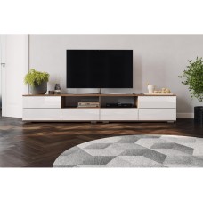 ТВ-тумба Маллоу дуб вотан / белый глянец