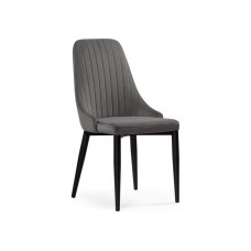 Стул на металлокаркасе Kora dark gray / black