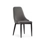 Стул на металлокаркасе Kora dark gray / black