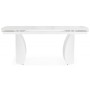 Керамический стол Готланд 180(240)x90 statuario titan gloss / белый