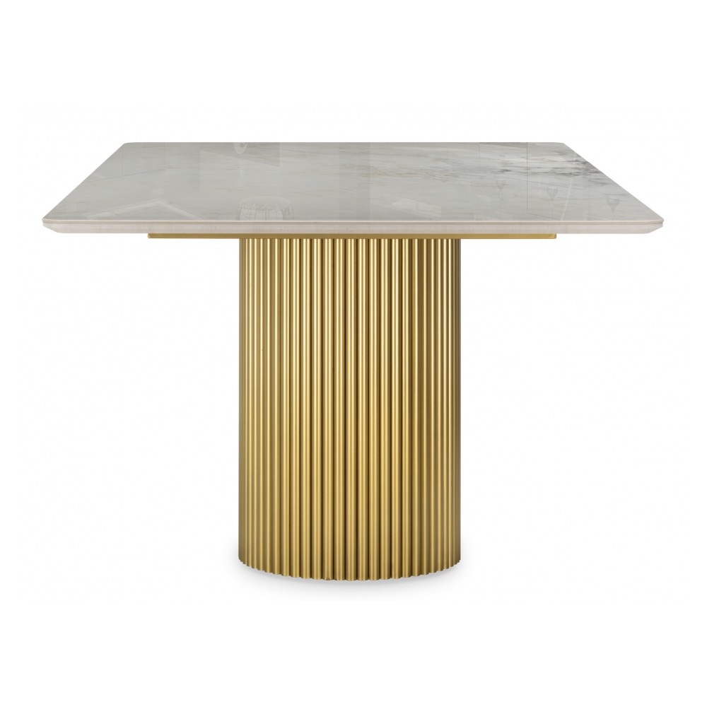 Керамический стол Ривера 220x110 brecha crema / золото Керамический стол Ривера 220x110 brecha crema / золото