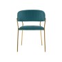 Стул на металлокаркасе на металлокаркасе Kamelia green / gold