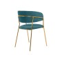 Стул на металлокаркасе на металлокаркасе Kamelia green / gold