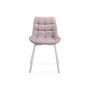 Стул на металлокаркасе Стронг 4 шт розовый / белый