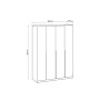 Шкаф Даиго четырехстворчатый белый текстурный