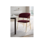 Стул на металлокаркасе Kamelia 1 wine red / gold