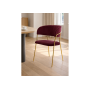 Стул на металлокаркасе Kamelia 1 wine red / gold