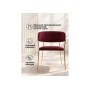 Стул на металлокаркасе Kamelia 1 wine red / gold