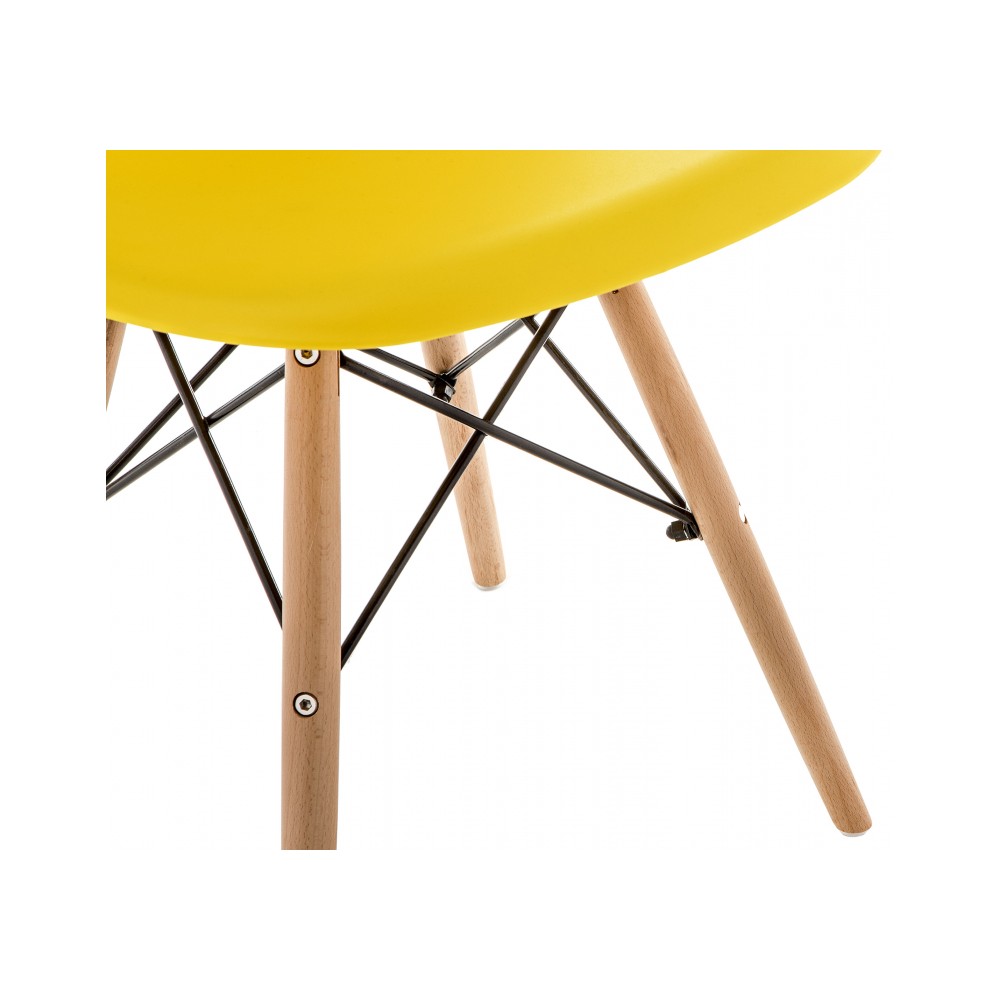 Стул деревянный Eames PC-015 yellow Стул деревянный Eames PC-015 yellow