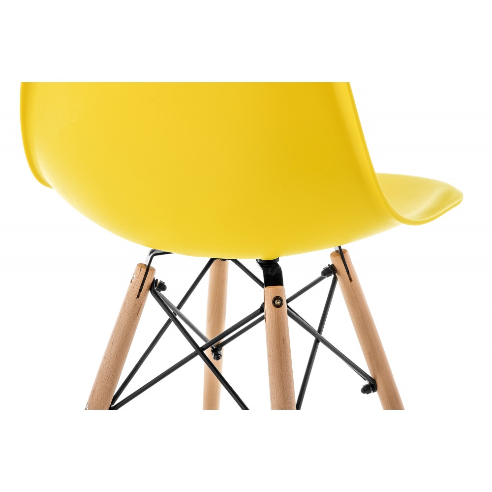 Стул деревянный Eames PC-015 yellow Стул деревянный Eames PC-015 yellow