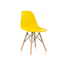 Стул деревянный Eames PC-015 yellow