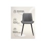 Стул на металлокаркасе Вейв 4 шт темно-серый / черный