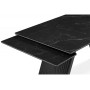 Керамический стол Вейв 140(200)х80 shakespeare black / черный