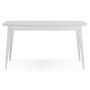 Стол деревянный Адель 145(190)x80 белый матовый