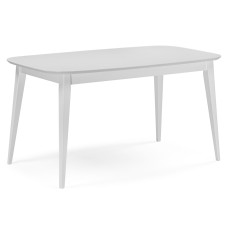 Стол деревянный Адель 145(190)x80 белый матовый