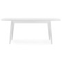 Стол деревянный Адель 145(190)x80 белый матовый