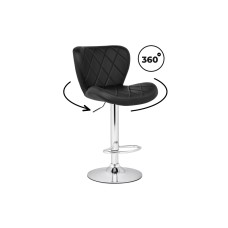 Барный стул Porch black / chrome