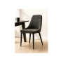 Стул на металлокаркасе Kora black / dark gray