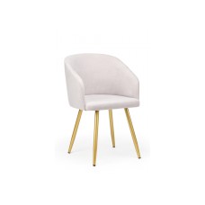 Стул на металлокаркасе Монер светло-серый (glory 36) / золотой