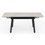 Керамический стол Норман 140(200)х80 carmen light grey / черный