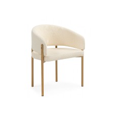 Стул на металлокаркасе Janin white / wooden metal Стул на металлокаркасе Janin white / wooden metal