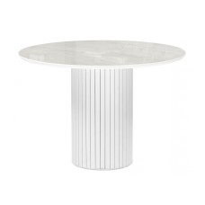 Керамический стол Гравент 110 onyx bianco soft satin / белый